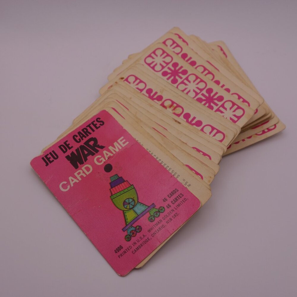 Vtg Whitman War Card Game - 45/46 Cards